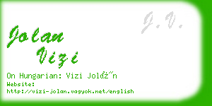 jolan vizi business card